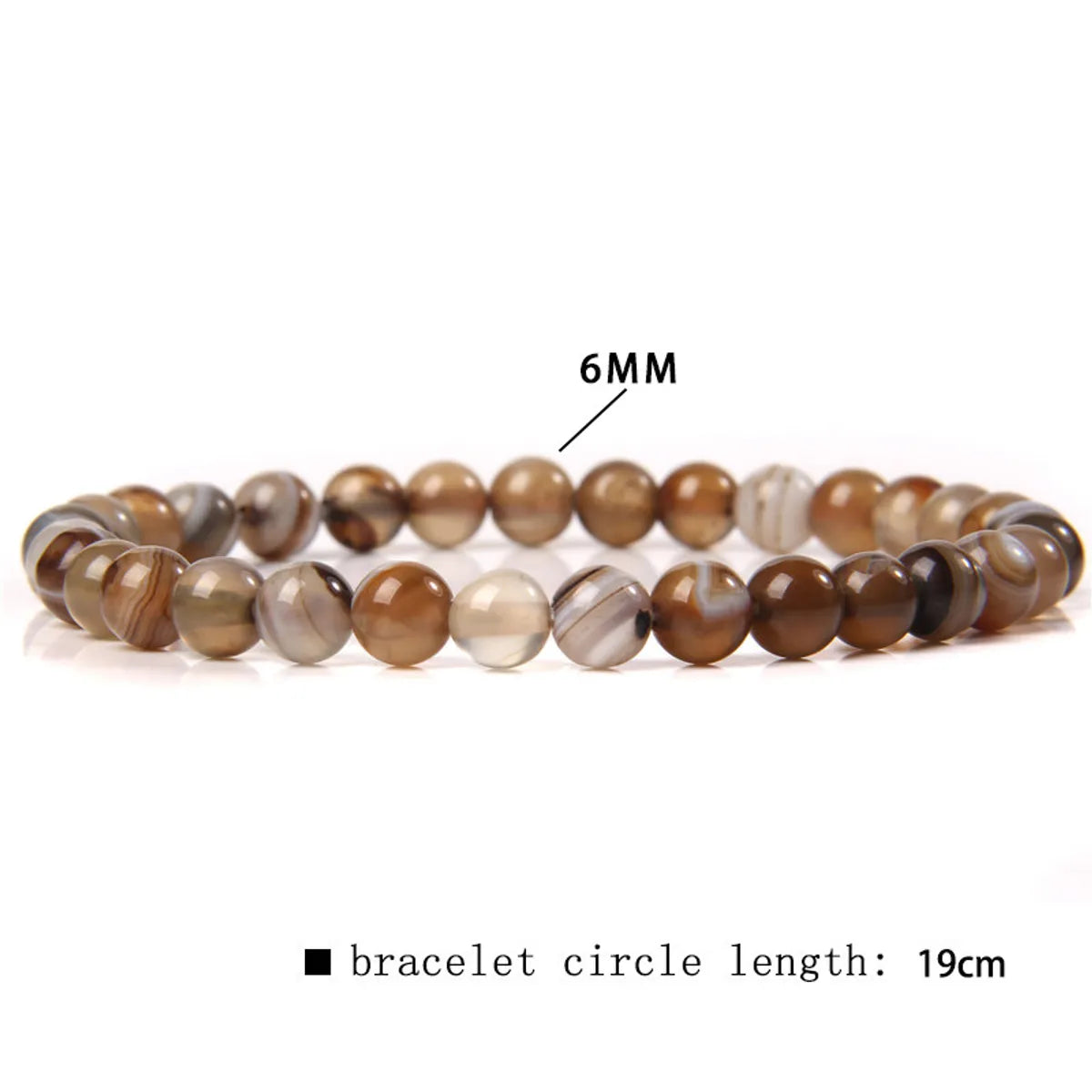 Casual Simple Style Round Natural Stone Wholesale Bracelets