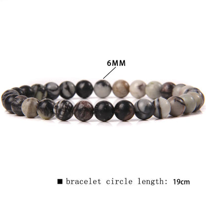 Casual Simple Style Round Natural Stone Wholesale Bracelets