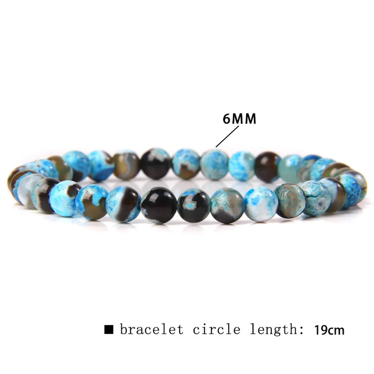 Casual Simple Style Round Natural Stone Wholesale Bracelets