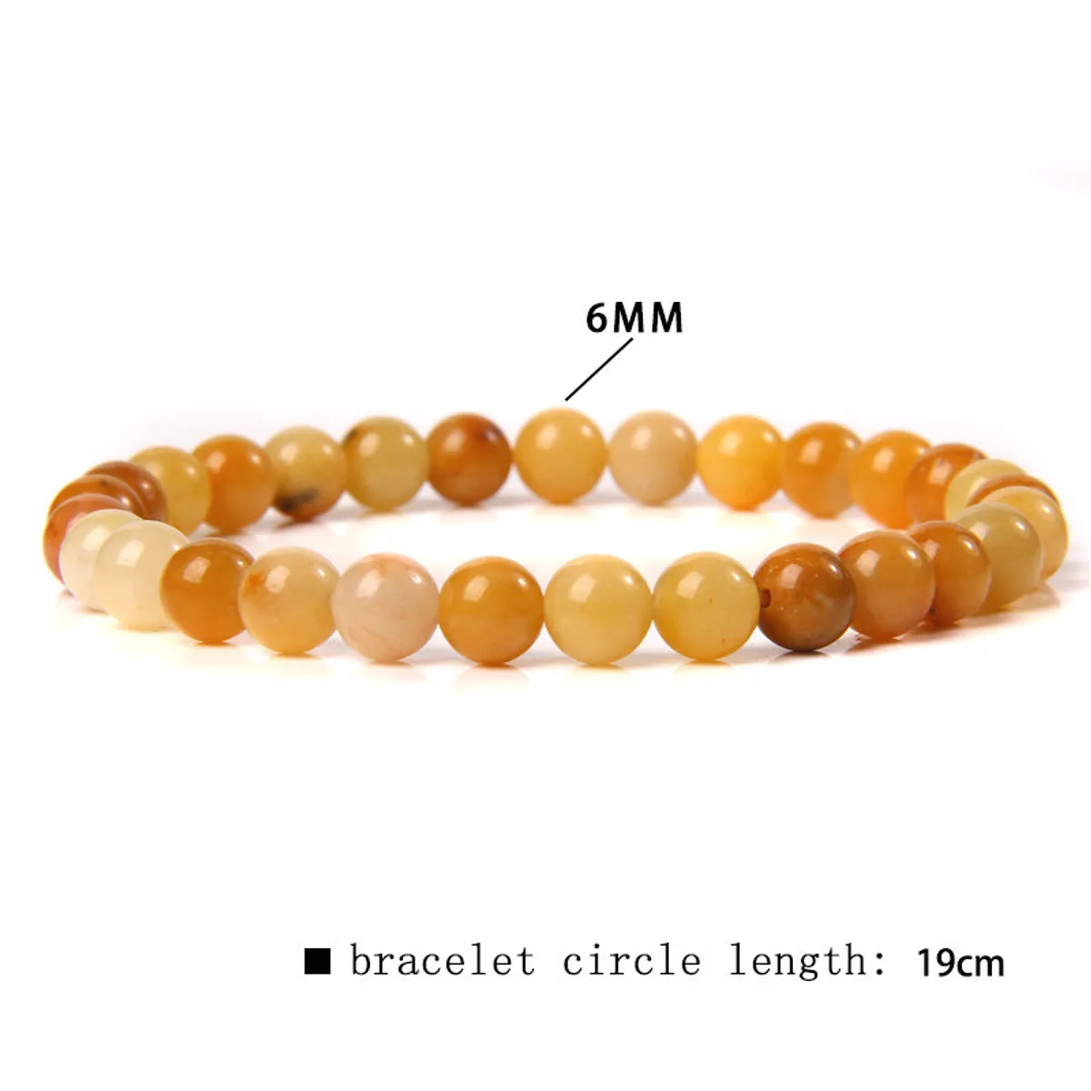 Casual Simple Style Round Natural Stone Wholesale Bracelets