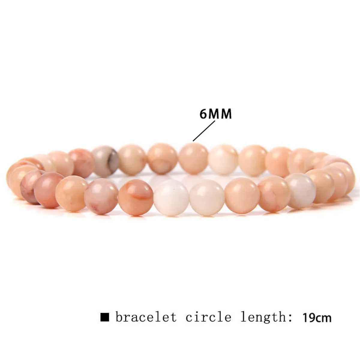 Casual Simple Style Round Natural Stone Wholesale Bracelets