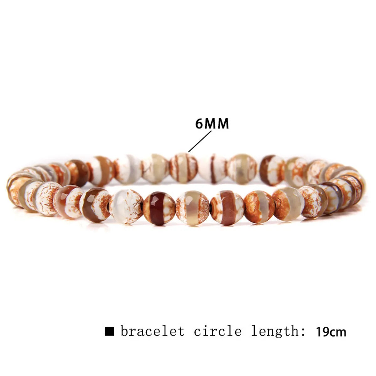 Casual Simple Style Round Natural Stone Wholesale Bracelets