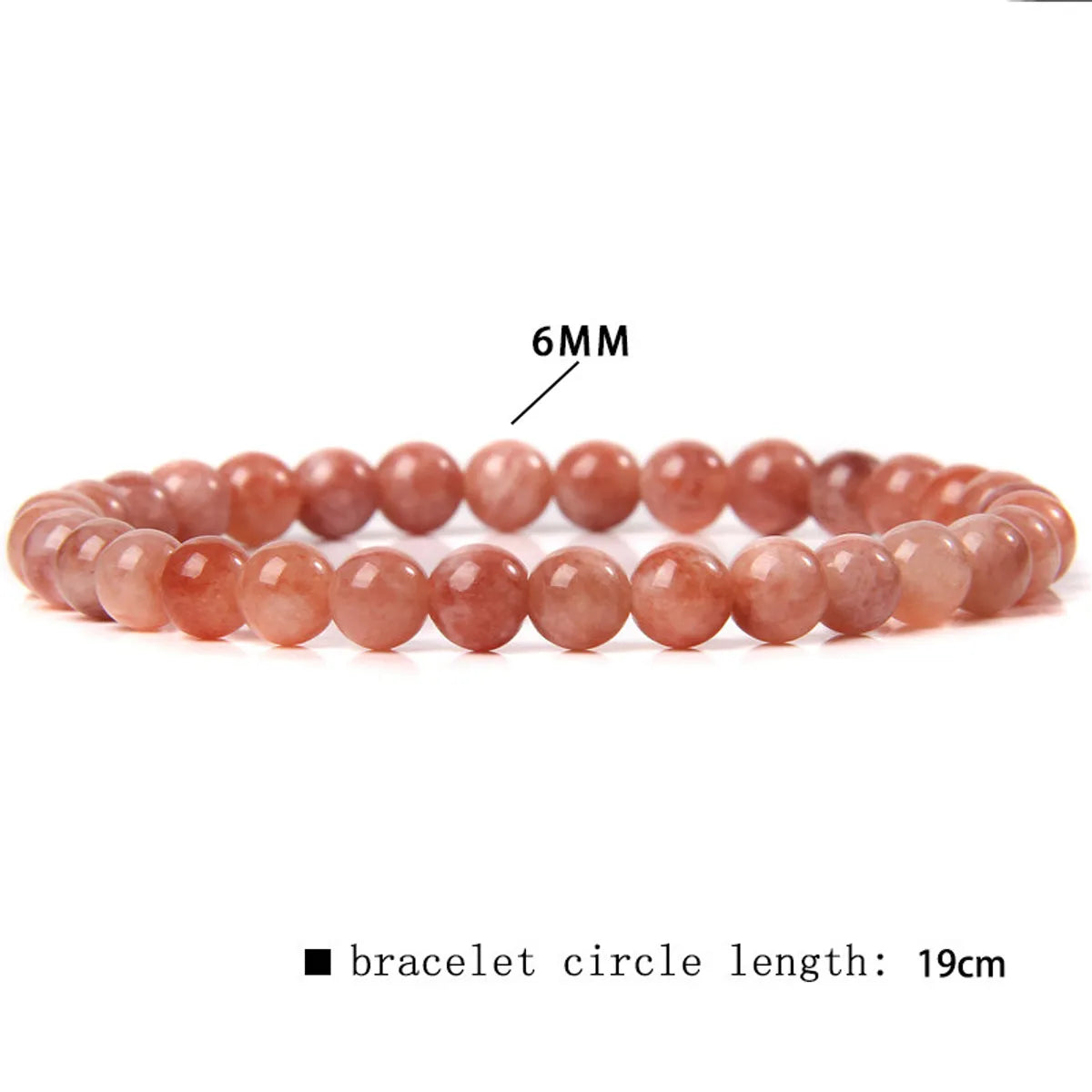 Casual Simple Style Round Natural Stone Wholesale Bracelets