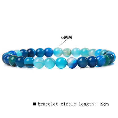 Casual Simple Style Round Natural Stone Wholesale Bracelets