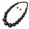 Casual Simple Style Round Wood Beaded Women'S Jewelry Set