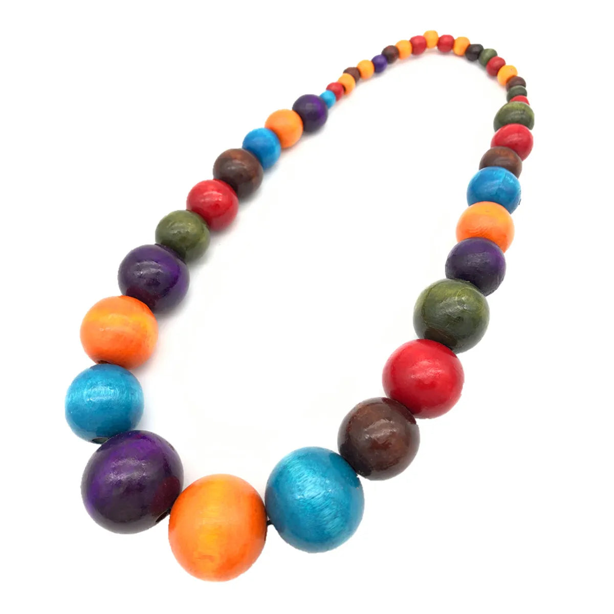 Casual Simple Style Round Wood Beaded Women'S Jewelry Set