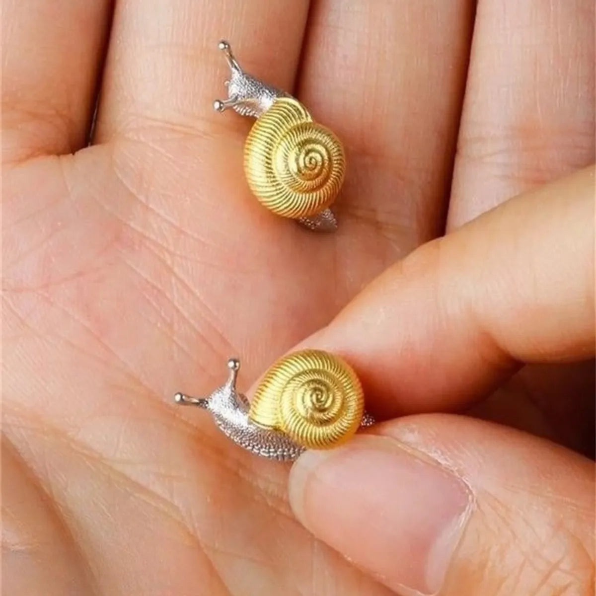 Casual Simple Style Snails Alloy Copper Plating K Gold Plated Women'S Rings Earrings