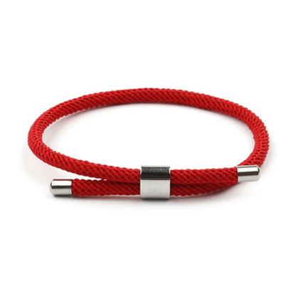 Casual Simple Style Solid Color 304 Stainless Steel Rope Polishing Unisex Bracelets