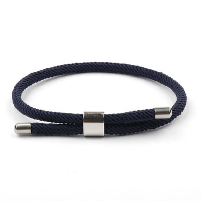 Casual Simple Style Solid Color 304 Stainless Steel Rope Polishing Unisex Bracelets