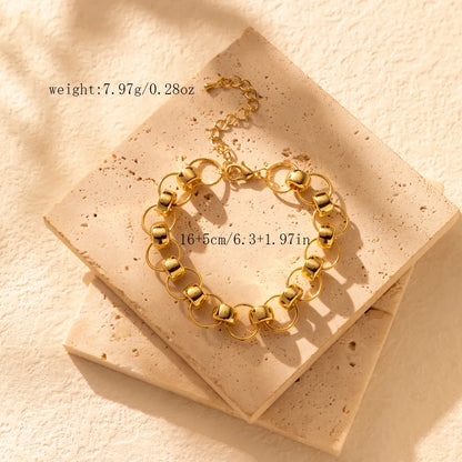 Casual Simple Style Solid Color Iron Plating Women'S Bracelets