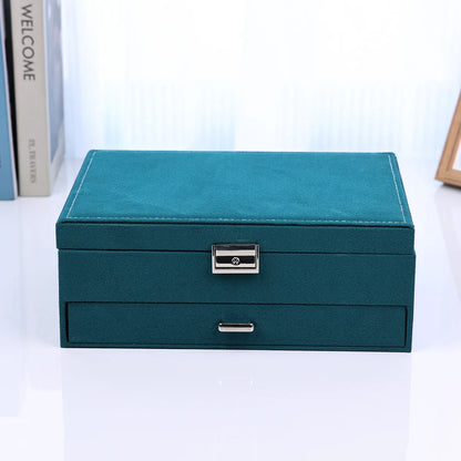 Casual Simple Style Solid Color Canvas Jewelry Boxes