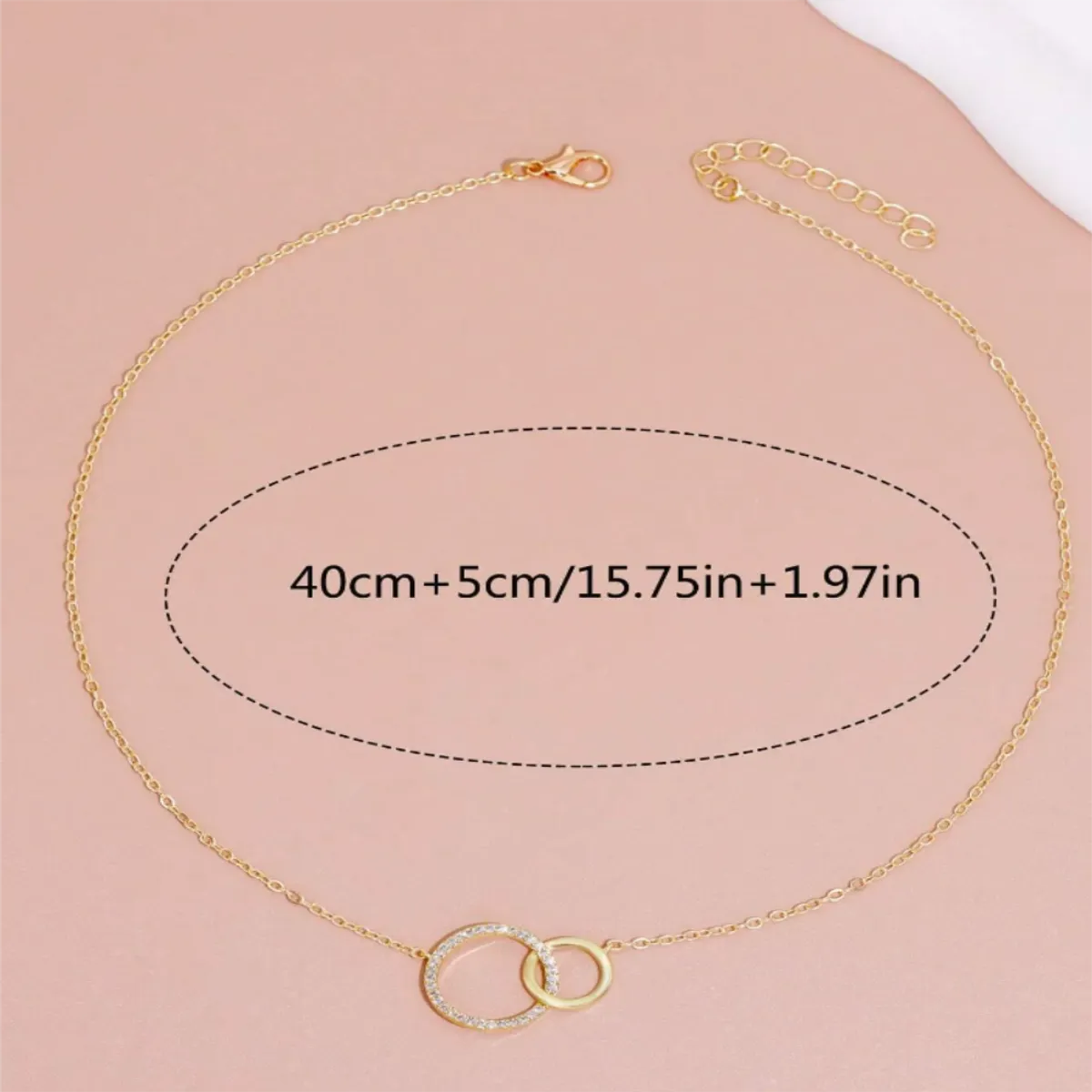 Casual Simple Style Solid Color Copper Plating Inlay Zircon 18k Gold Plated Pendant Necklace