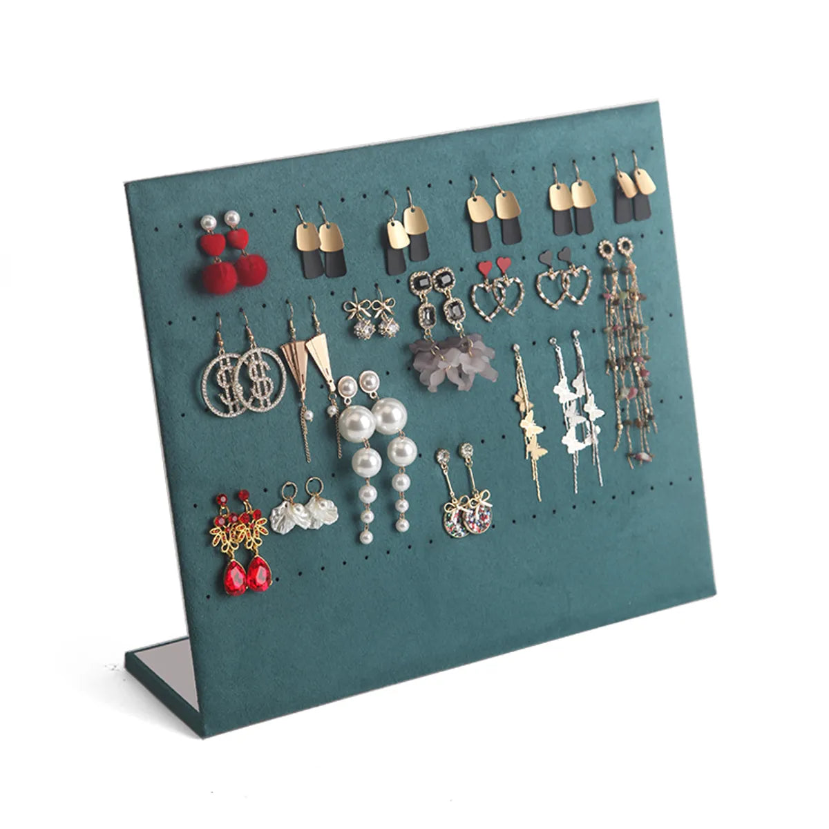 Casual Simple Style Solid Color Density Plate Flannel Jewelry Display