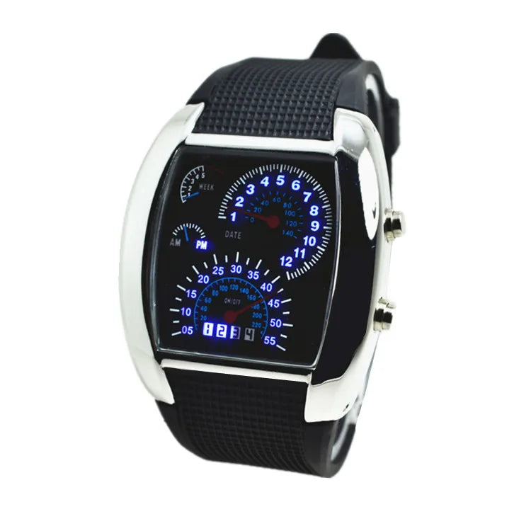 Casual Simple Style Solid Color Electronic Men'S Watches