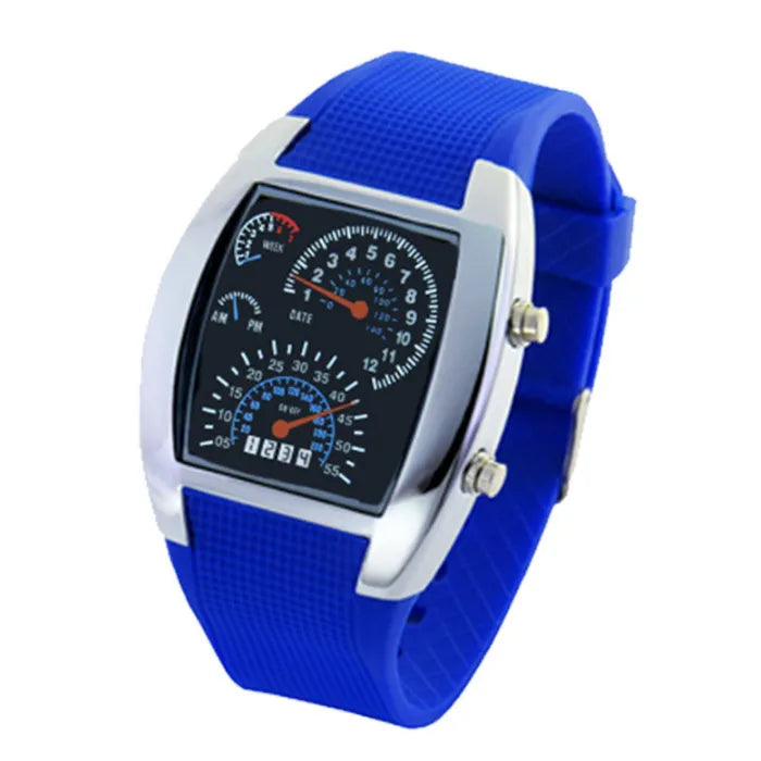 Casual Simple Style Solid Color Electronic Men'S Watches