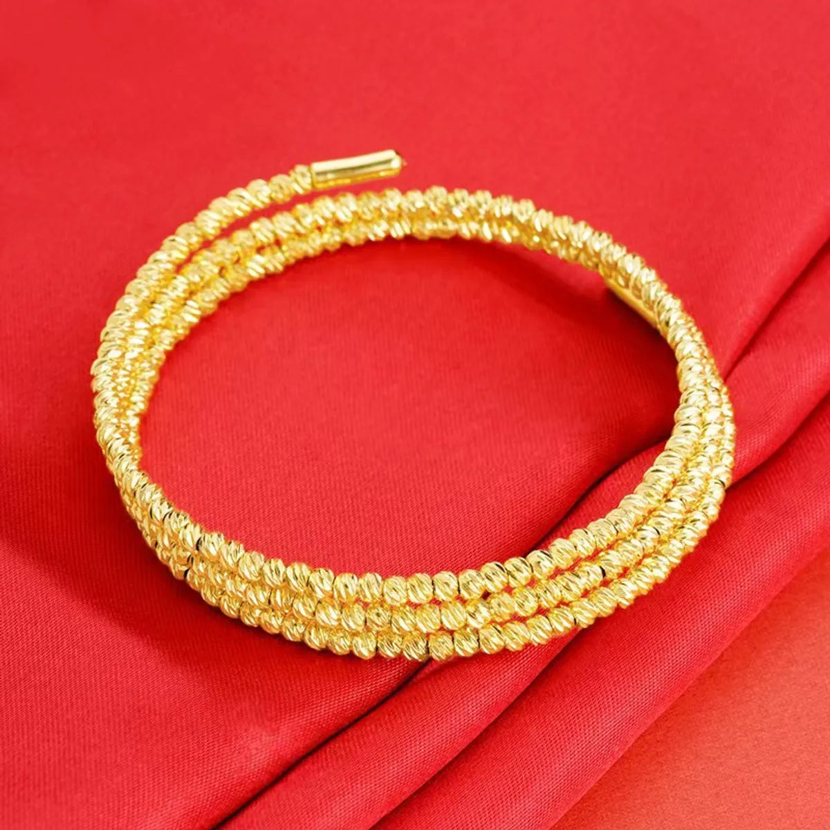 Casual Simple Style Solid Color Metal Wholesale Bangle