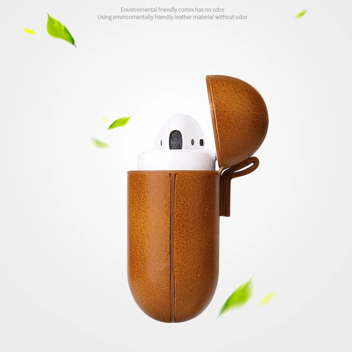 Casual Simple Style Solid Color Pu Leather AirPods Protective Case