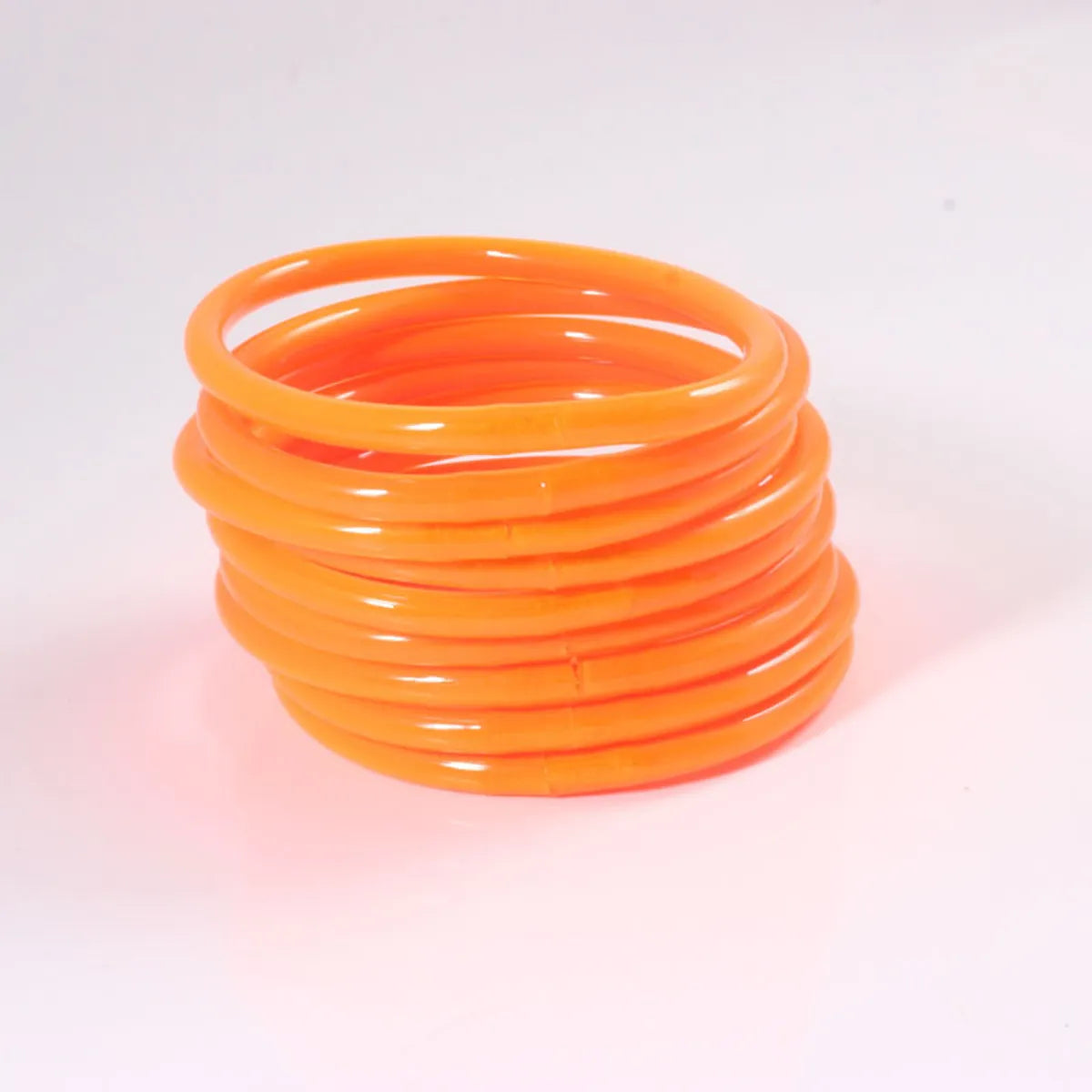 Casual Simple Style Solid Color Silica Gel Wholesale Bangle