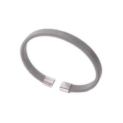 Casual Simple Style Solid Color Titanium Steel Bangle In Bulk