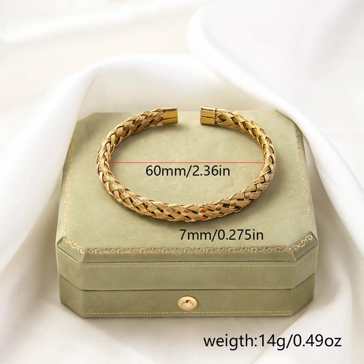 Casual Simple Style Solid Color Titanium Steel Bangle In Bulk