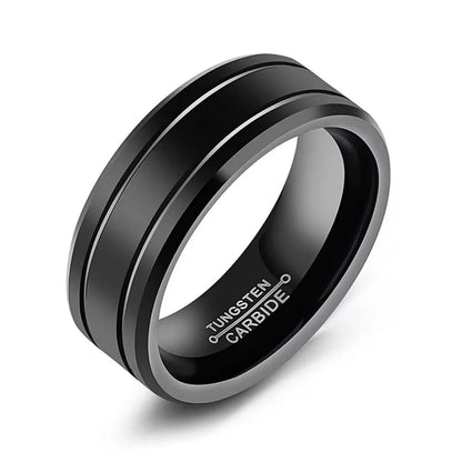 Casual Simple Style Solid Color Titanium Steel Polishing Plating Carving Men'S Rings