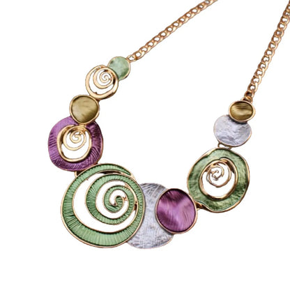 Casual Simple Style Spiral Alloy Zinc Alloy Wholesale Necklace