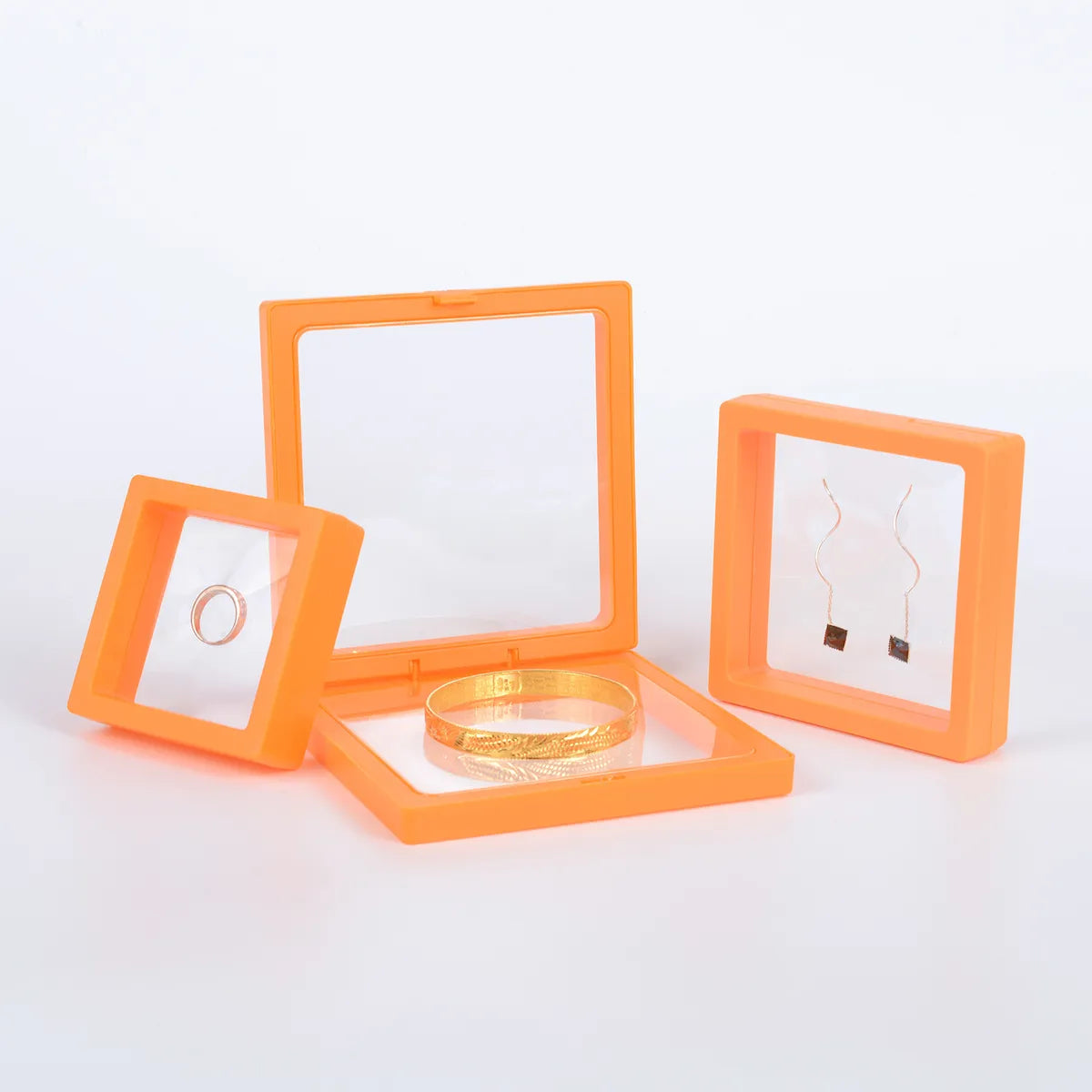 Casual Simple Style Square Tpu Plastic Jewelry Boxes