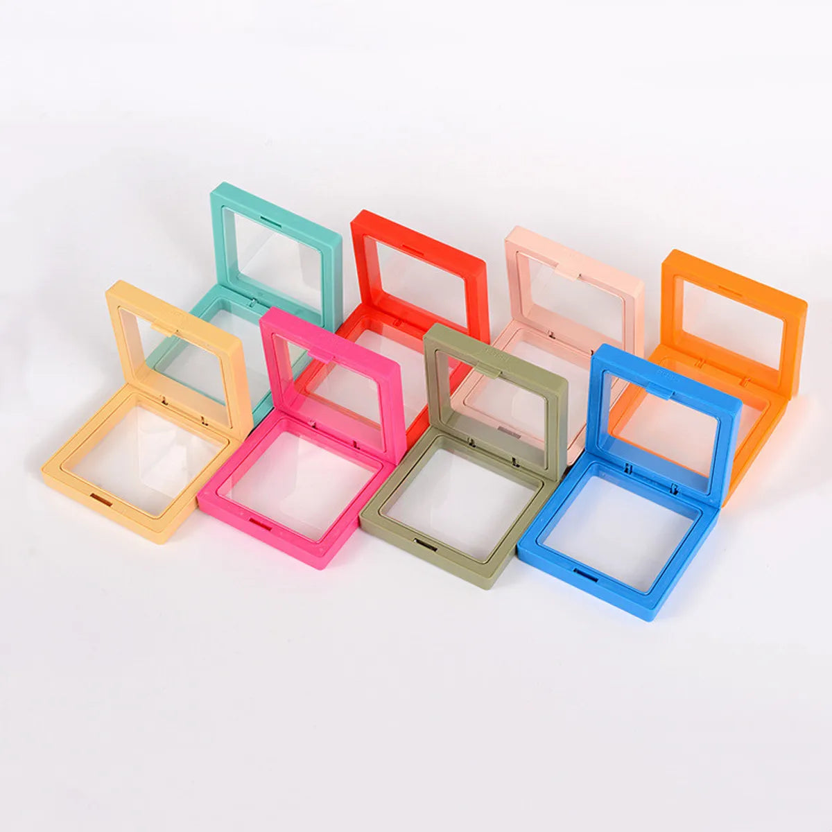 Casual Simple Style Square Tpu Plastic Jewelry Boxes