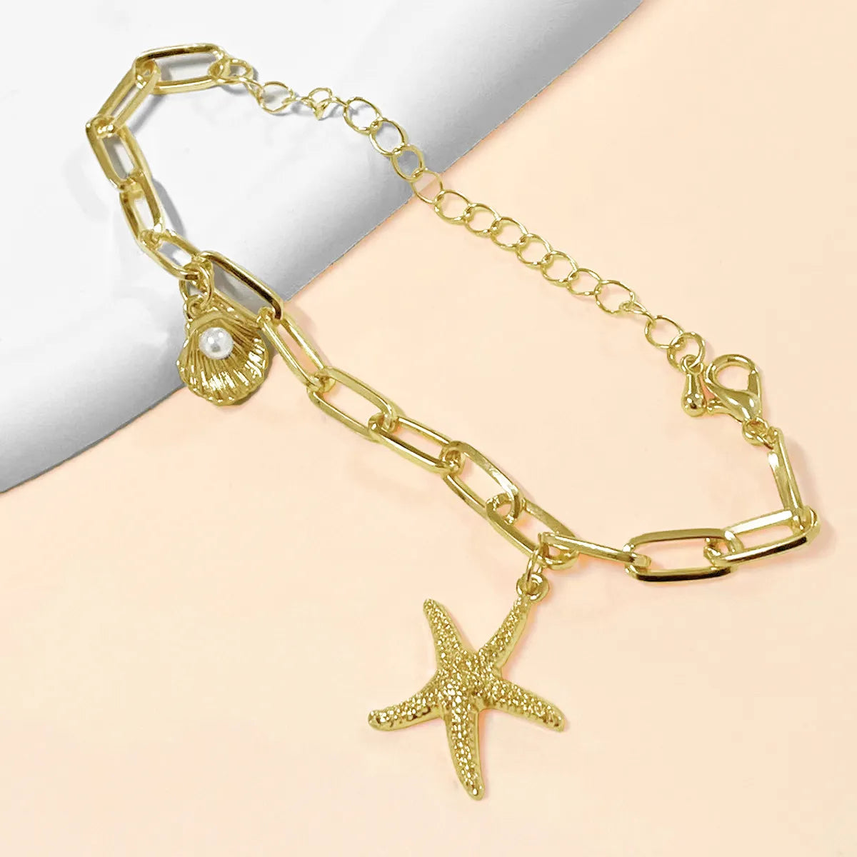 Casual Simple Style Starfish Shell Artificial Pearls Alloy Wholesale