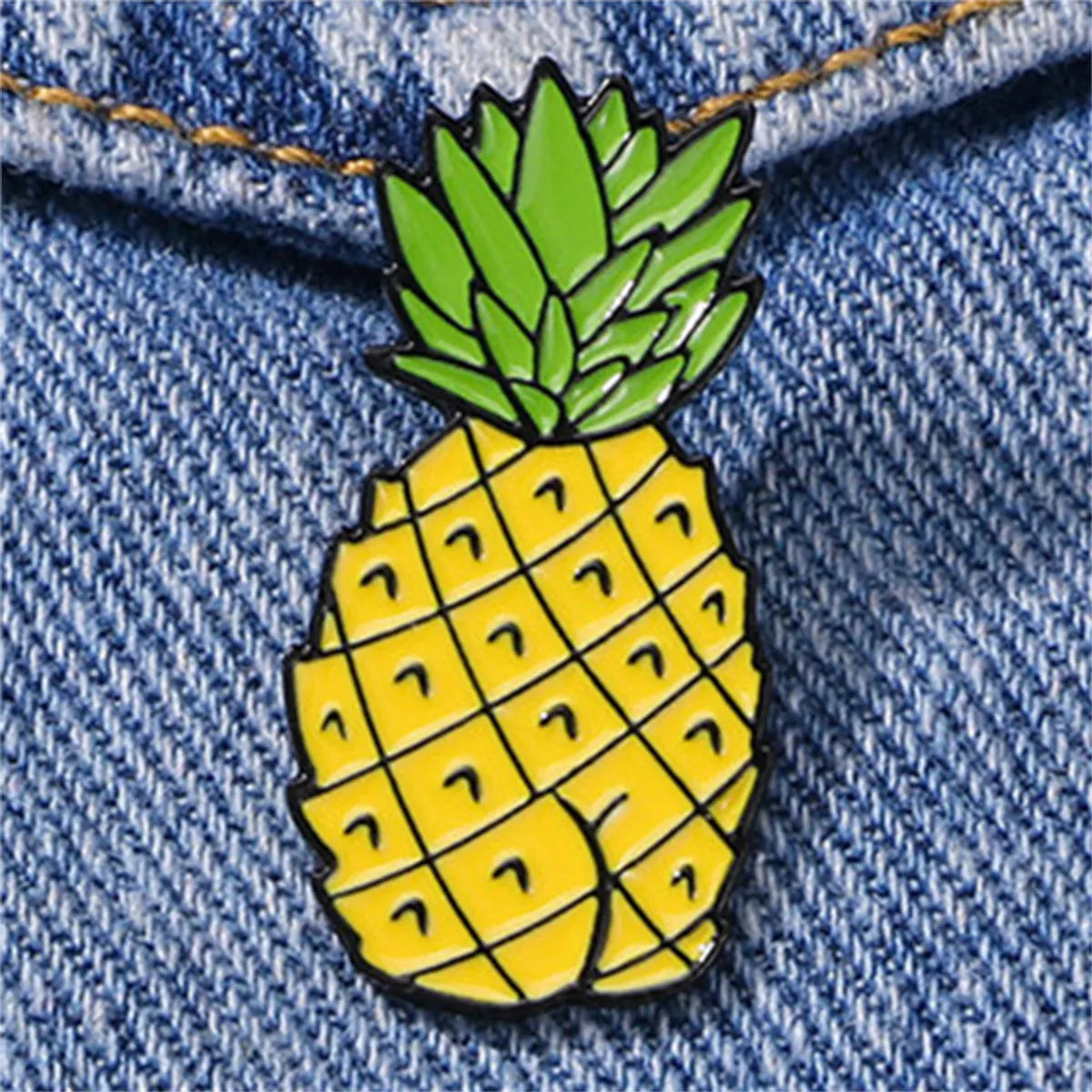 Casual Simple Style Streetwear Fruit Alloy Stamping Stoving Varnish Plating Unisex Brooches