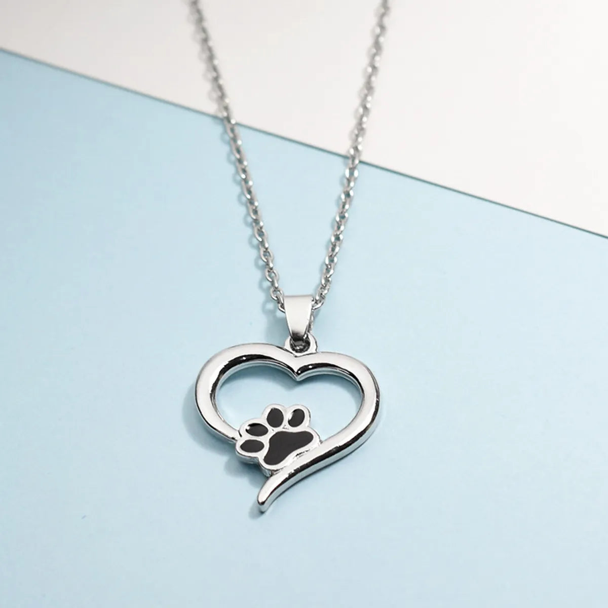 Casual Simple Style Streetwear Heart Shape Alloy Plating Women's Pendant Necklace