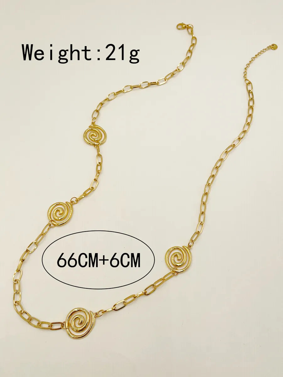 304 Stainless Steel 14K Gold Plated Casual Simple Style Polishing Plating The Answer Necklace