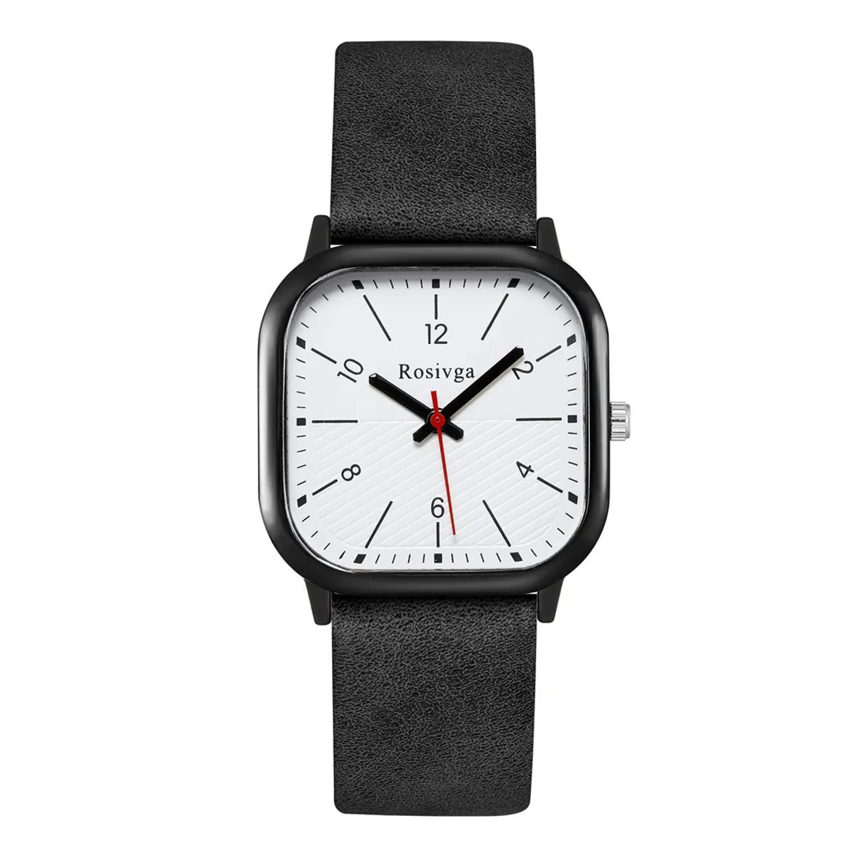 Casual Solid Color Buckle Quartz Men'S Watches