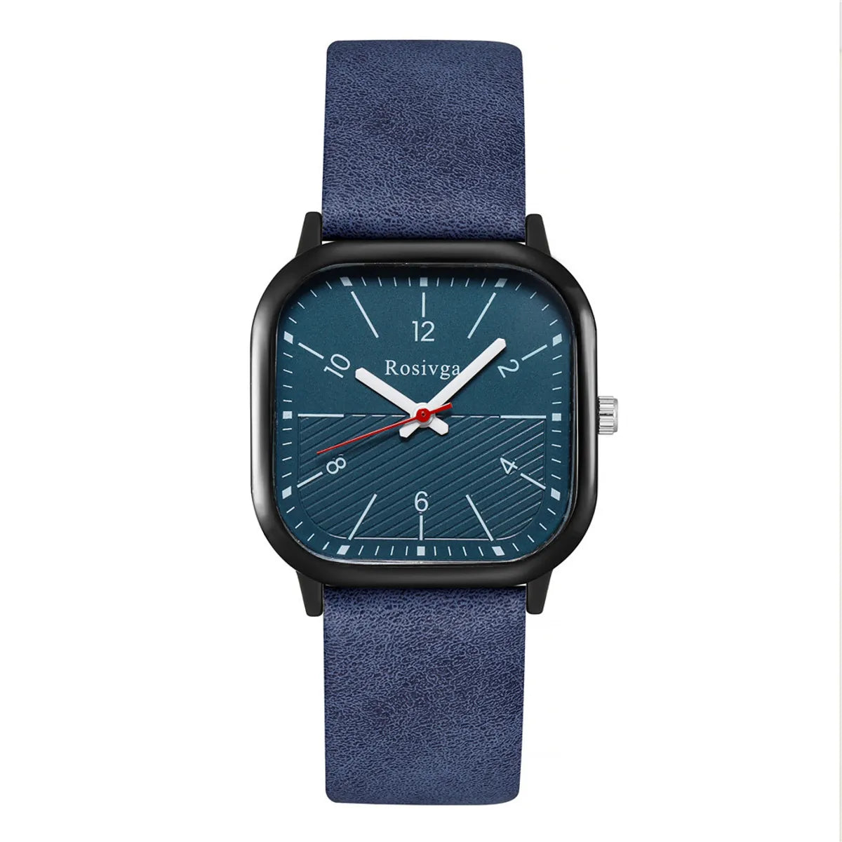 Casual Solid Color Buckle Quartz Men'S Watches