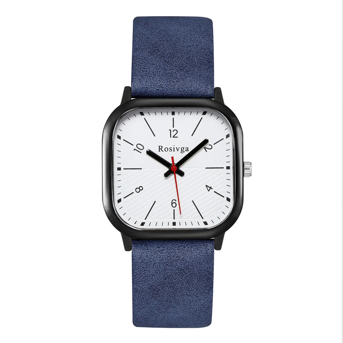 Casual Solid Color Buckle Quartz Men'S Watches