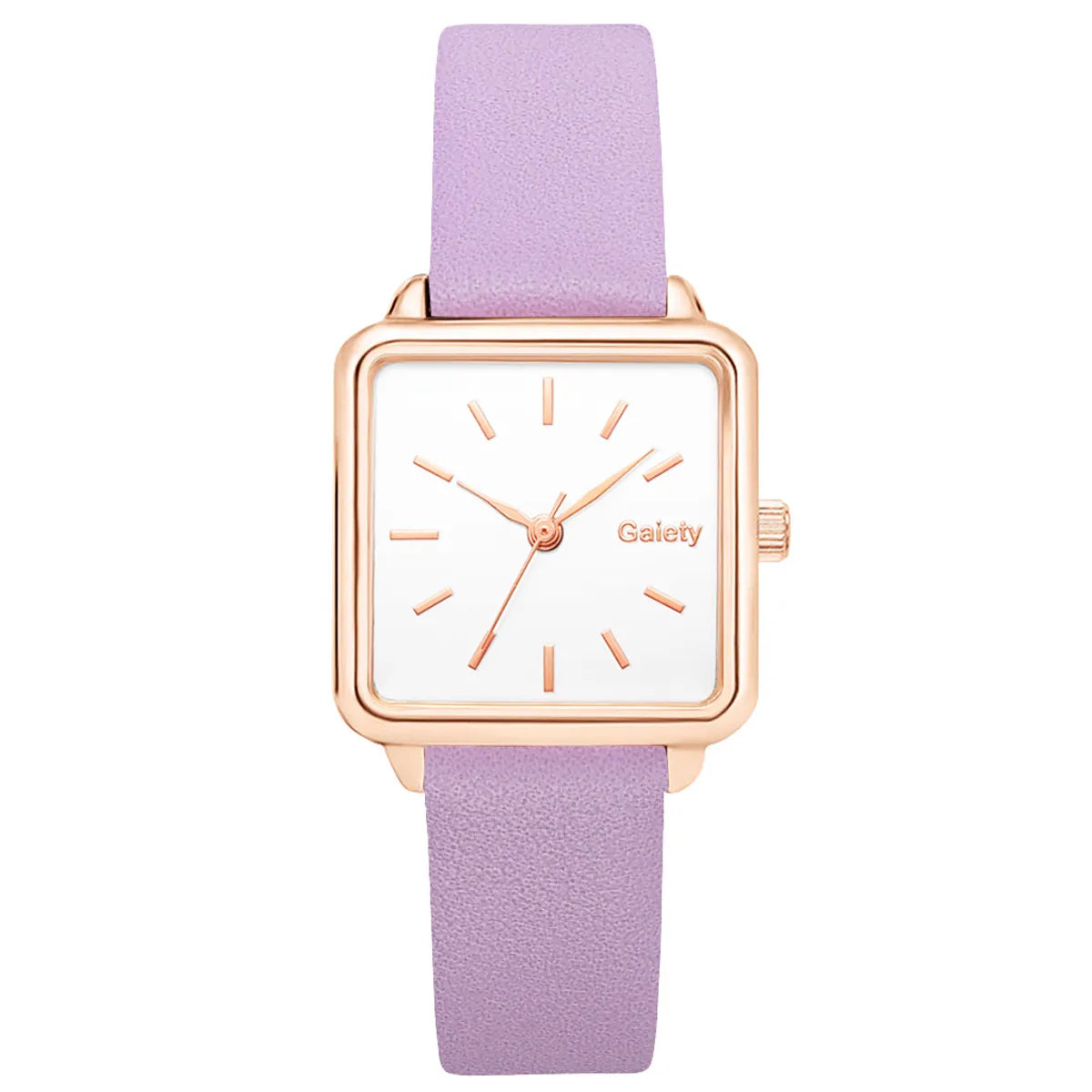 Casual Solid Color Buckle Quartz Women'S Watches