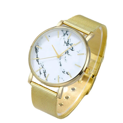 Casual Solid Color Buckle Quartz Women'S Watches