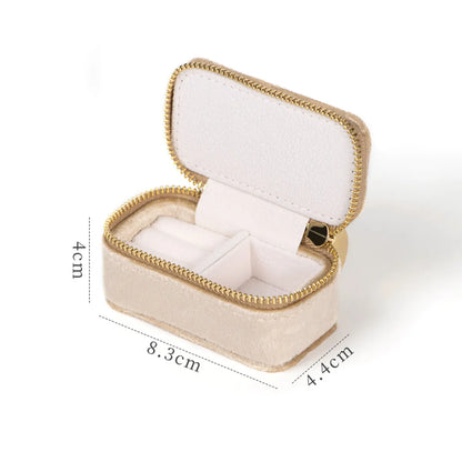 Casual Solid Color Flannel Wholesale Jewelry Boxes