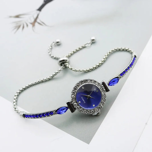 Casual Solid Color Jewelry Buckle Quartz Women'S Watches