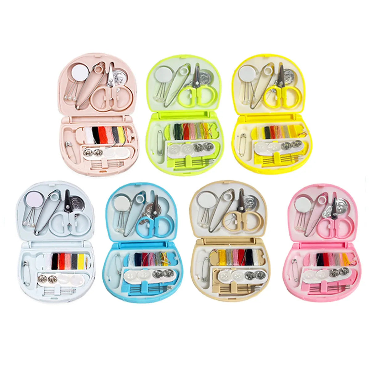 Casual Solid Color Line Metal Sewing Kit