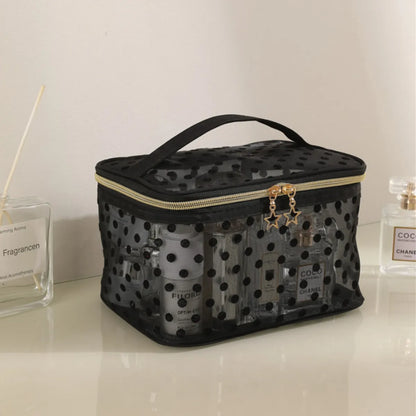 Casual Solid Color Nylon Makeup Bags Makeup Bags