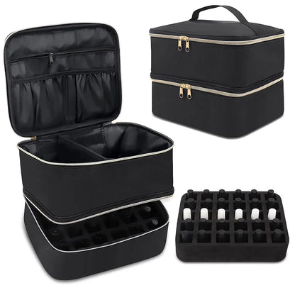 Casual Solid Color Nylon Storage Bag Makeup Bags