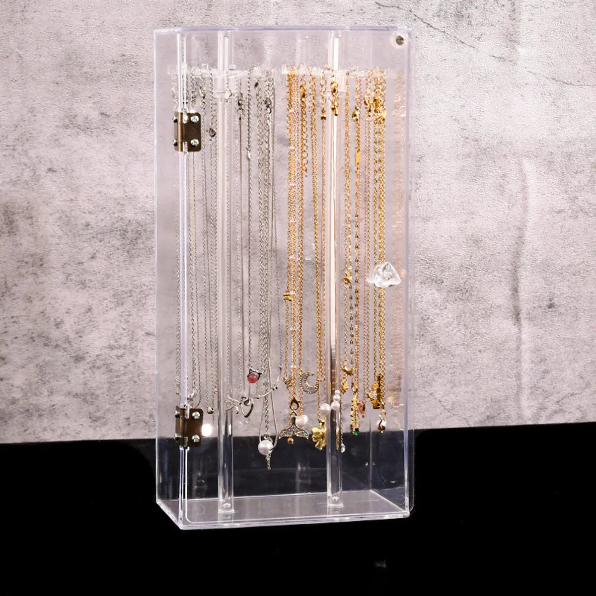 Casual Solid Color Plastic Jewelry Rack