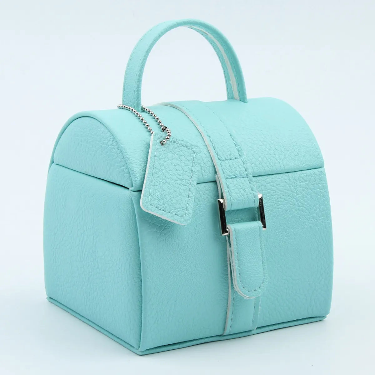 Casual Solid Color Pu Leather Flannel Jewelry Boxes