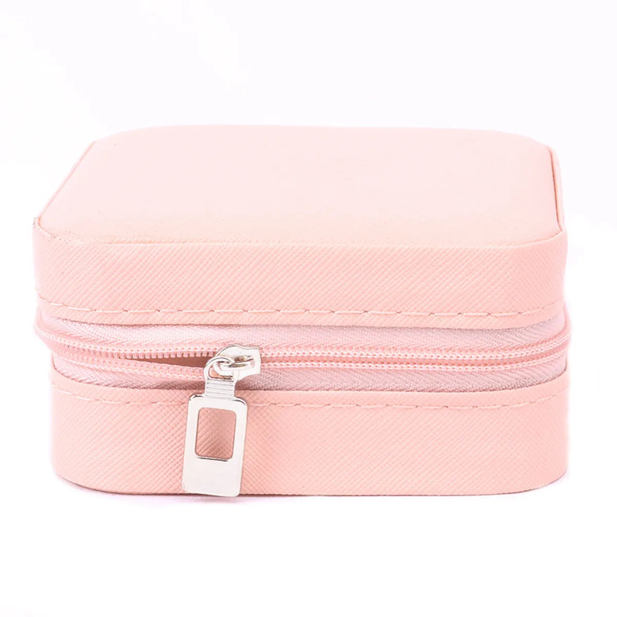 Casual Solid Color Pu Leather Jewelry Boxes