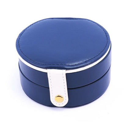 Casual Solid Color Pu Leather Jewelry Boxes