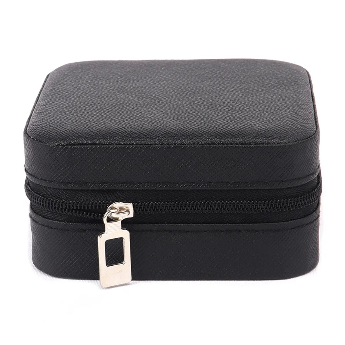 Casual Solid Color Pu Leather Jewelry Boxes