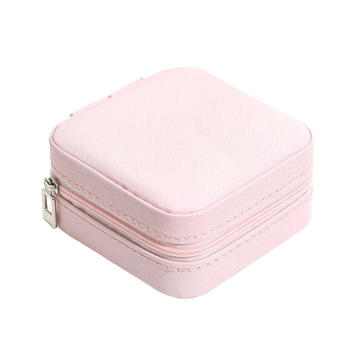 Casual Solid Color Pu Leather Jewelry Boxes