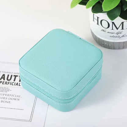 Casual Solid Color Pu Leather Jewelry Boxes