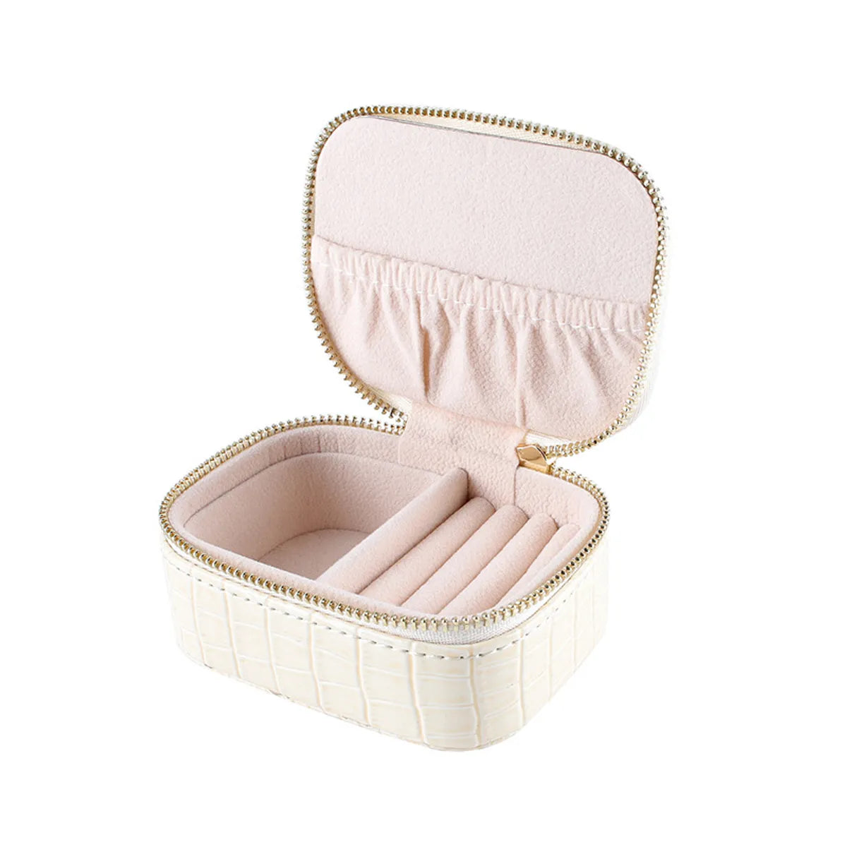 Casual Solid Color Pu Leather Jewelry Boxes